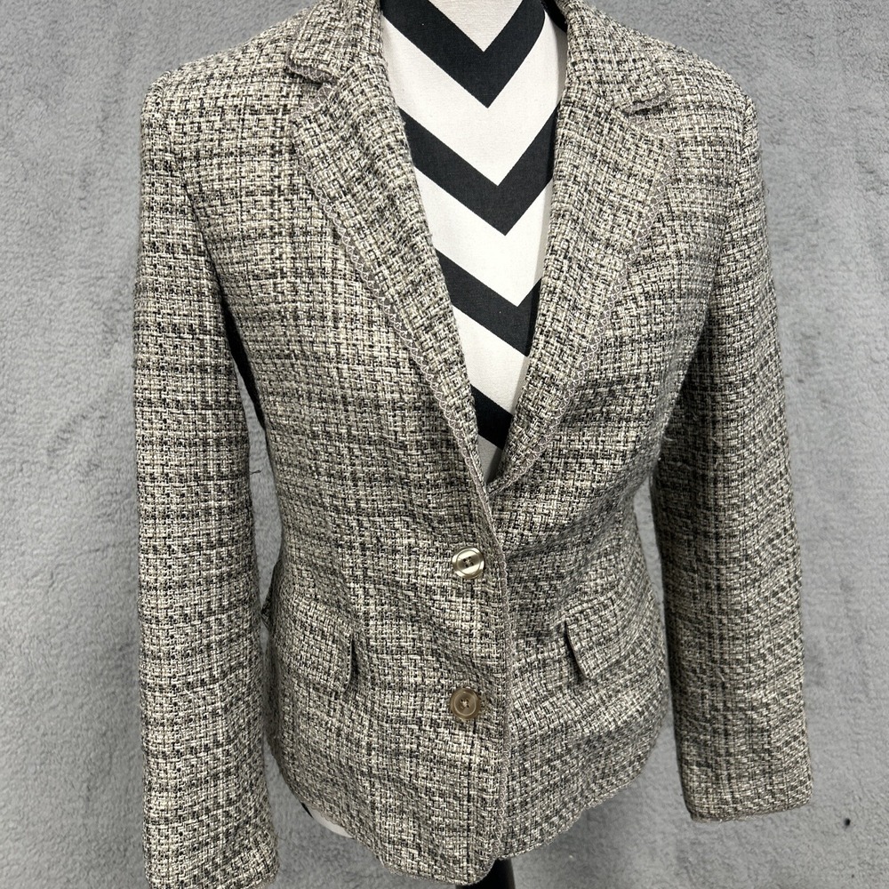 Jaclyn Smith Blazer Womens Size 10 Classic Office Work Tweed Vintage Jacket